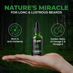 Beardo Beard Oil for Men, 30 ml | Daily Repair Hemp Beard Oil for Healthy Beard | Non-Sticky, Light; Hemp Seed Oil for Shiny Nourished Beards | Promotes Beard Growth image 5