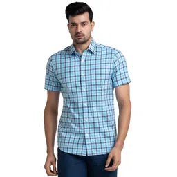 colorplus Tailored Fit Medium Blue Formal Shirt for Men image 1