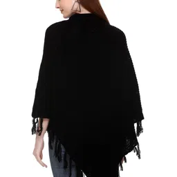 montrex Women's Woolen Winter Ponch0 image 2