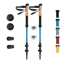 Montem Ultra Light 100% Carbon Fiber Trekking, Walking, and Hiking Poles for Backpacking Gear - One Pair (2 Poles) - Lightweight, Quick Locking, and Ultra Durable image 1