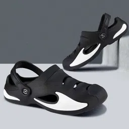 bruton Premium Classic Casual Sandals with Adjustable Back Strap for Adults | Comfortable & Light Weight | Waterproof & Daily Mules for Gents/Boys image 2