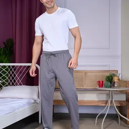 jinxer Men Midrise Straight Fit Cotton Pajamas, Lowers, Night Pant, Joggers, Sports Trousers, Gym n Lounge Wear Wide Leg Track Pant for Boys image 5