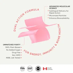 Wellbeing Nutrition Melts Plant Based Multivitamin for Men & Women with 100% RDA of Zinc, B-Complex, Vitamin C, D3 + K2(MK7), Ashwagandha & Ginseng for Immunity & Energy, 30 Oral Strips image 4