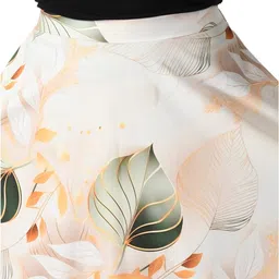 vagisha Polyblend Blooming Flared Long Stitched Floor Length Skirt for Women/Girls for Home/Outing| Printed Flare Skirt|Soft&Breathable Fabric| Elastic Band| 28"-36"|M-XXXL image 4