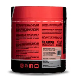 Sculpts Nutrition Premium BCAA 375g | Pre Workout & Intra Workout Supplement with Added 1000mg Citrulline Malate & 2500mg L-Glutamine | Strawberry Flavour - 30 servings image 3