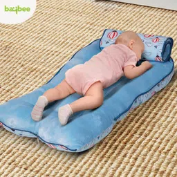 Baybee 3 in 1Velvet Cotton Baby Bed Cum Carry Bed, Printed Baby Sleeping Bag-Baby Bed-Infant Portable Bassinet-Nest for Co-Sleeping Baby Bedding for New Born 0-6 Months Boys Girls (Blue) image 4