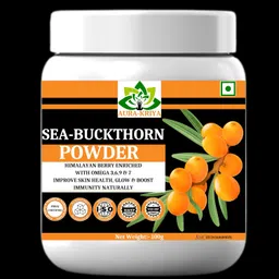 aura kriya Sea Buckthorn Berry Powder 100G, Protein Rich, Nourishes Skin, Rich In Omega, Fatty Acids, Vitamin E, Vitamin C, Quality Source Of Vitamins And Phytonutrients image 1