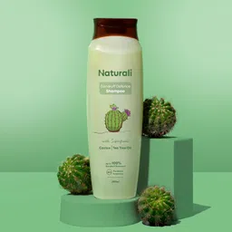 Naturali Dandruff Defence Shampoo with Tea Tree Oil & Cactus Extracts | Prevents Dandruff | Paraben and Sulphate Free | Anti Dandruff Shampoo (200ml) image 2