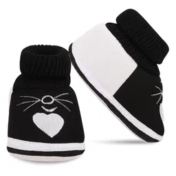 onfeet Soft Comfortable and Skin Friendly Slip-On Cotton Casual Winter Booties for 0-9 Months Baby Boy & Baby Girl image 1