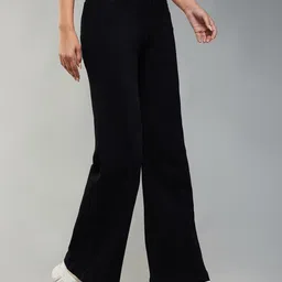 dolce crudo Women's Wide Leg High Rise Clean Look Jeans image 3