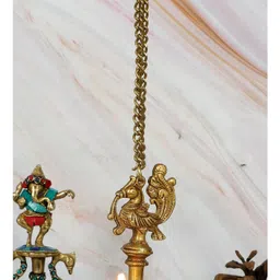 Two Moustaches Brass Hanging Chain for Bells, Yellow, 2 Meters, Standard image 5