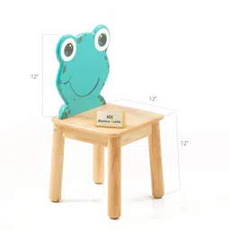 Modern Kraftz 'Frog' Themed solidwood Kids Chair for playroom and Kindergarten image 2