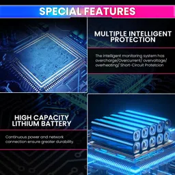 amiciSmart 10400mAh UPS for WiFi Routers, Camera USB & POE Devices – Intelligent Power Supply with Advanced Protection, Essential for Continuous Security and Device Operation (Max. Output Current 2A) image 5