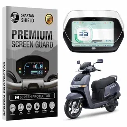 spartan shield Touch Screen Protector Compatible With TVS iQUBE S Smart Electric Scooter [7 INCH] Anti Fingerprint, Scratch Resistant, Display Guard Accessories for iQUBE EV Bike [Not Tempered Glass] image 1