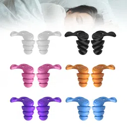 Enakshi (LABEL) Creations Silicone Earplugs Comfortable Sleeping Ear Plugs For Noisy Places Work Study WhiteBusiness & Industrial|Facility Maintenance & Safety|Personal Protective Equip/Ppe|Ear Plugs image 2