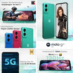 Motorola G45 5G (Brilliant Green, 4GB RAM, 128GB Storage) | 6.5" FHD+ Display | Snapdragon 6 Gen1 Processor | 50MP Camera | 16MP Front Camera | 5000mAh Battery | 33W Charging image 2