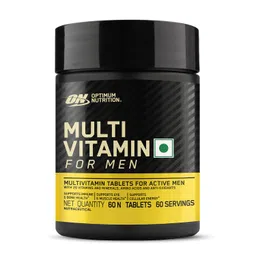 Optimum Nutrition (ON) Multivitamin for MEN– 60 Tablets, 26 Vitamins & Minerals, Amino Acids & Anti-Oxidants (Green Tea Extract, Beta Carotene, Lutein, Lycopene). Vegetarian. image 1
