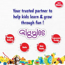 Giggles Funskool - Stacking Drums, Multicolour Stacking Blocks With Animals, Helps To Sort,Stack And Nest, 12 Months & Above, Infant And Preschool Toys image 5
