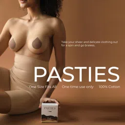 buttchique Cinnamon Stick-On Pasties for Complete Coverage, Waterproof & Sweat-Proof, Safe to Use Directly on Skin image 5