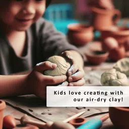 gachwala Soft Mould Air Dry Clay for Sculpting & Craft 500Gm | Soft Modelling & Moulding Clay for Lippan Art, DIY, and Creative Craft Projects | Smooth & Easy-to-Use Clay for Artists and Hobbyists image 5