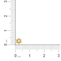 malabar gold & diamonds Yellow Gold Nose Pin for Women 22 k | 22k BIS Hallmark (916) Nose Stud for Women and Girls with Piercing image 5