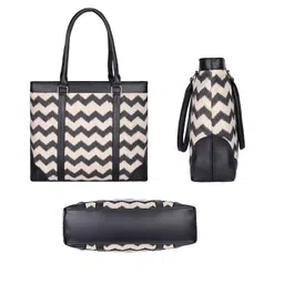 the clownfish Miranda Series 15.6 inch Laptop Bag For Women Printed Handicraft Fabric & Faux Leather Office Bag Briefcase Hand Messenger bag Tote Shoulder Bag image 3