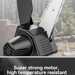 flexi madhav Cordless Chainsaw Procut One Hand Lightweight Portable Battery Operated 6inch Mini Chain Saw for Pruning Tree Branch Wood Cuttings With 2 Pc Li-ion Chargable Batteries with Charger image 4