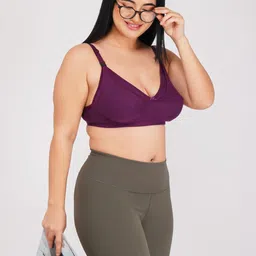 spunn Women's Cotton Non Padded Full Coverage Feeding/Maternity/Breastfeeding/Nursing Bra Pack of 3 image 5