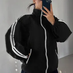 Modern Zip Zipper Jacket,Bomber Jacket,Women Casual Jacket,Jacket14,Zipper Jacket For Women. image 4