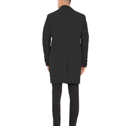 matelco Men Pure Wool Collar Trench Coat | Winter Long Overcoat image 3