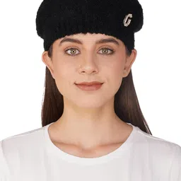 isweven Women's Winter Cozy Woolen Knit Beanie Cap (WC4148, Free Size) image 3