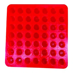 krokio KROKIO® - Ghee Diya Batti Making Mould 49 Cavity Red Color Multipurpose Use (Silicone) image 3