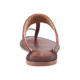 mochi Women Kolhapuri Leather Chappal image 4
