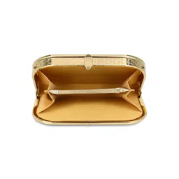 nfi essentials Clutch For Women, Evening Handbags For Bridal Wedding Clutches Party Clutch Purse Ladies Purse (Wcw-4), Gold image 2