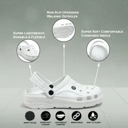 flipjones Extra Soft Classic Casual Clogs/Sandals | Comfortable & Light Weight | Stylish & Anti-Skid | Waterproof & Everyday Use Mules for Unisex Classic image 3