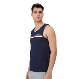 u.s. polo assn. Men Signature Stripe Cotton Ev005 Fashion Regular Fit Vest - Pack of 1 image 2