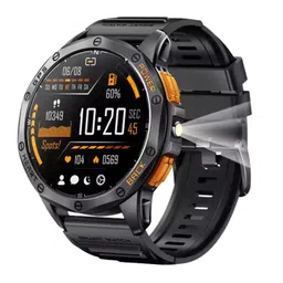 KELY PURE K67 Outdoor Smartwatch for Men – GPS Compass Watch with 1.43" AMOLED Display, LED Flashlight, Health & Fitness Tracker, Waterproof Rugged Sports Smart Watch image 1