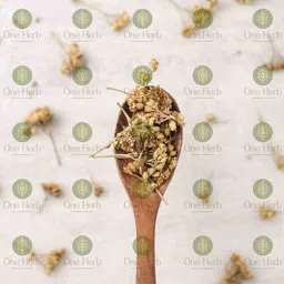 the indian chai One Herb - Yarrow Flower Tea 100g for Anxiety, Digestive Distress, Cold & Fever and Skin. image 2