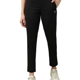 technosport Women's Regular Fit Solid Track Pant with Antimicrobial, Stretchable for Gym, Workout & Sports and Regular Use image 1