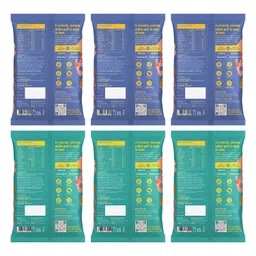 millé: a supergrain co. Mille Not Fried Jowar Puffs Combo - Magic Masala & Chatpata Treat, Naturally Gluten Free, No Preservatives, Healthy Ready to Eat Millet Snacks, 35g x 6 image 3