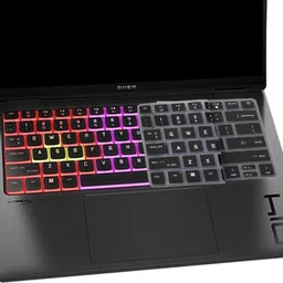 raya Silicone Keyboard Skin Cover for 2024 HP Omen Transcend 14 inch Gaming Laptop [ 14-fb0007TX / 14-fb0089TX ] (Black) image 5