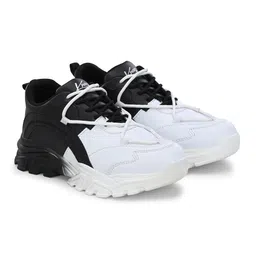 knoos Synthetic Leather Lace Up Casual Sneaker Shoes for Women and Girls image 4