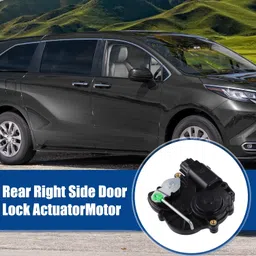 ACROPIX Rear Right Side Sliding Door Lock Actuator Fit for Toyota Sienna 2004-2010 No.8562008060/8562008061 - Pack of 1 Black image 2