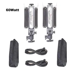 MVPRO All New (60 Watt) Pair of Porta LED Light (2No.) high Intensity high Power-180W provitding Soft White Light for Phot Video Indoor Outdoor.Extra Power, Extra Brightness. image 2