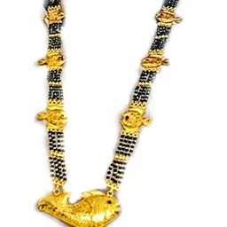 swami Fish Mangalsutra, Agri/Koli Style, Four Line Fish Motif Machali for Women image 2