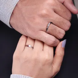 giva 925 Silver Classic Couple Band, Adjustable | Promise Rings for Men and Women| With Certificate of Authenticity and 925 Stamp | 6 Month Warranty* image 2