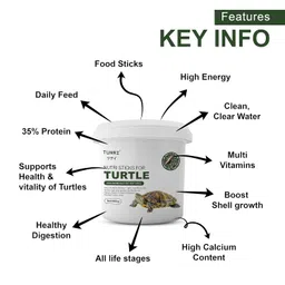 Tunai 3in1 Adult Turtle Food Spirulina Added with Whole Shrimp and BSFL Worms|900g|Suitable for All Musk, Red-Eared, Mud Cooter Turtle & Tortoise image 4
