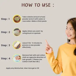 outsup Wax Powder for Hair Removal for Women & Men | Painless & Quick Solution for Hair Removal Chocolate Flavor with No harmful chemicals, Irritation, Skin Rashes & No Side Effects - 100gm image 4