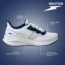 bruton EVA Lite Sport Shoes Running Shoes for Men- White image 3
