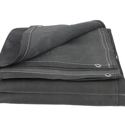 Blue Max 12X12 Grey Canvas Tarpaulin – Durable, Water-Resistant Cover for Outdoor Activities, Camping, Building Sites, Equipment Protection, Agriculture, and Multipurpose image 1